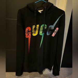 Gucci Blade Sequin Hoodie Sz S
